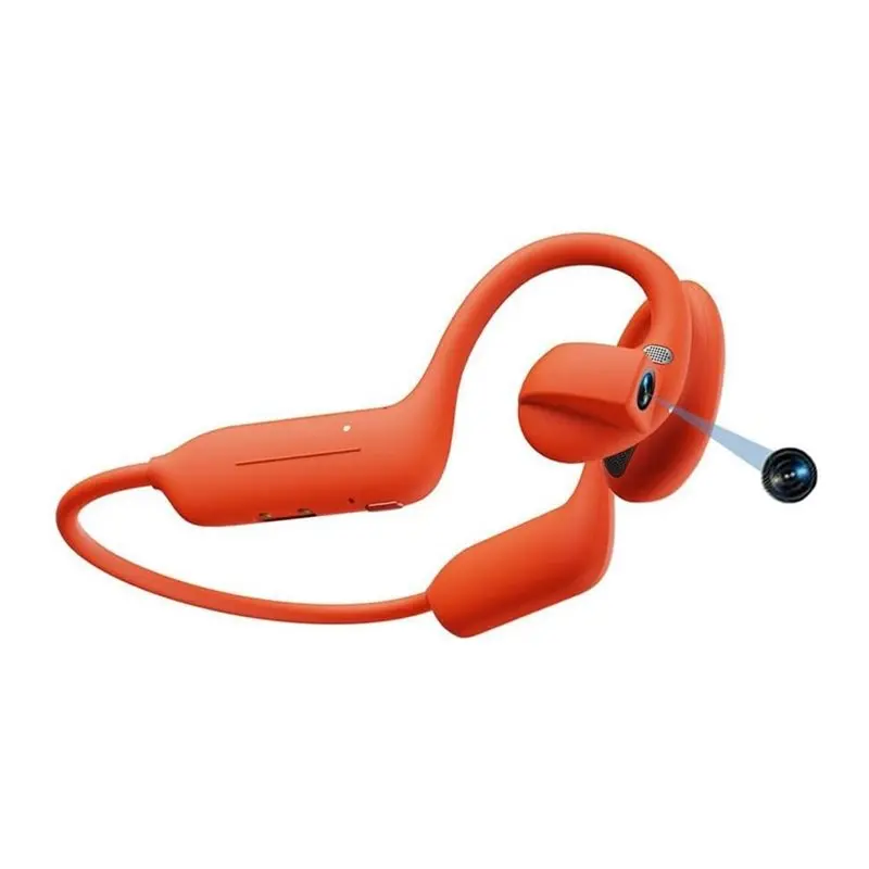 [NEW!】 Smart Ai Translator Headset Wireless Headphones Open Ear Design With Camera Bluetooth Earphones Ear Hanging For Outdoor C