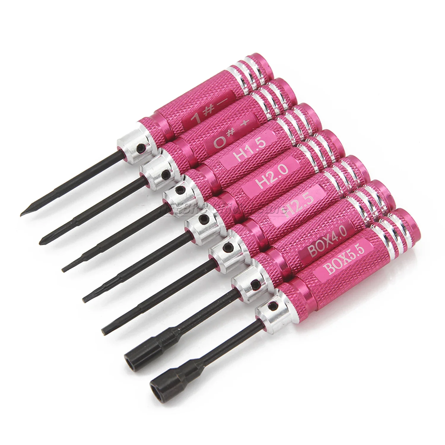 NEEBRC 7PCS 1.5/2.0/2.5mm Hex Screwdriver 4.0/5.5mm Sleeve Tool Nut Wrench Kit for RC Helicopter Aircraft FPV Drone Car Boat Toy