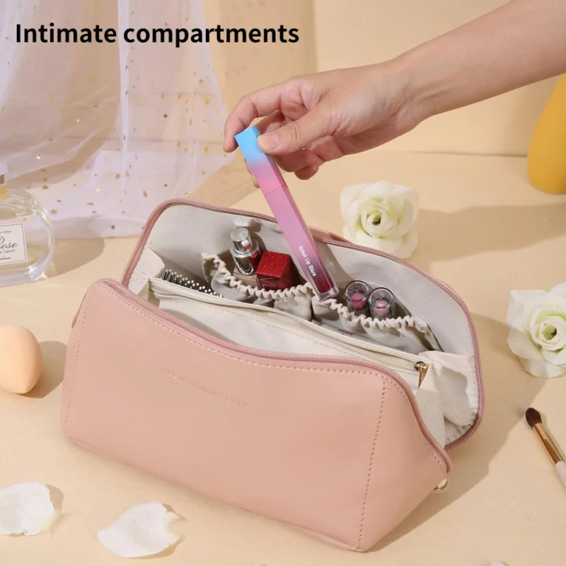 Ins Cosmetic Bag Travel Accessories Large Capacity Toilet Bag Home Bathroom Organizer Cosmetic Bag Wife Luxury Gift Luggage