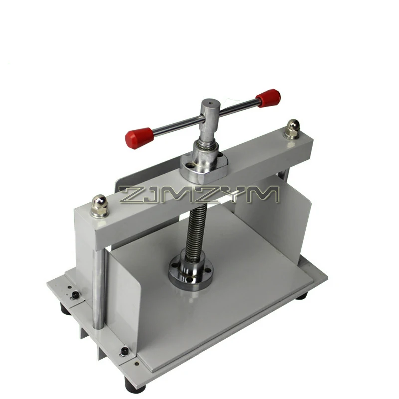 Manual Paper Press Machine A4 Book Press, Bookbinding Notes Office Invoice Steel Flattening Machine, Heavy Duty Bookbinder