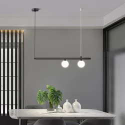 Modern Minimalist Chandelier Living Room Dining Table Ceiling Pendant Lights Creative Linear Hanging Lamp Room Decor Lustre