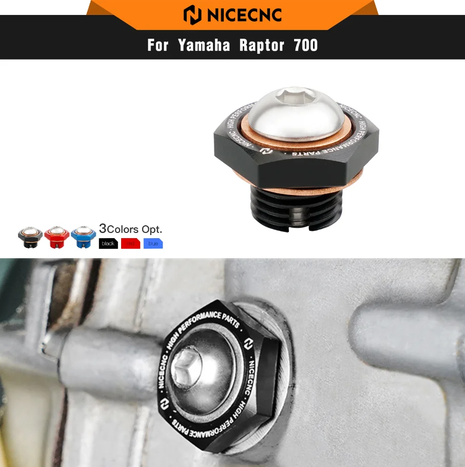 NICECNC ATV Reducer Oil Drain Plug for Yamaha Raptor 700 700R GRIZZLY 700 550 WOLVERINE 450 350 Durable Accessories