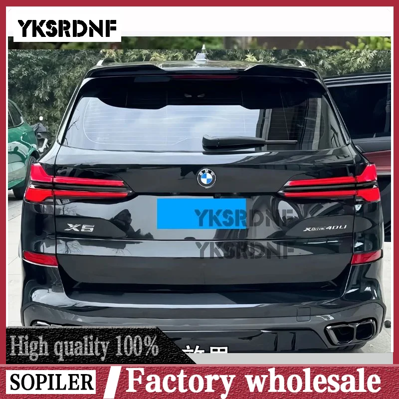 Für BMW G05 X5 2019 2020 2021 2022 2023 2024 X5M Stil ABS Glänzend Schwarz Auto Hinten Flügel Stamm lip Dach Spoiler