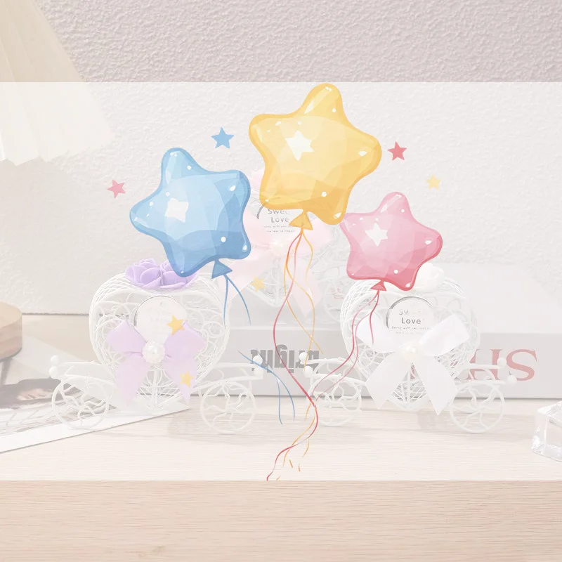 Heart Carriage Metal Gift Box Romantic Exquisite Love Favor Candy Box Wedding Chocolate Storage Holder