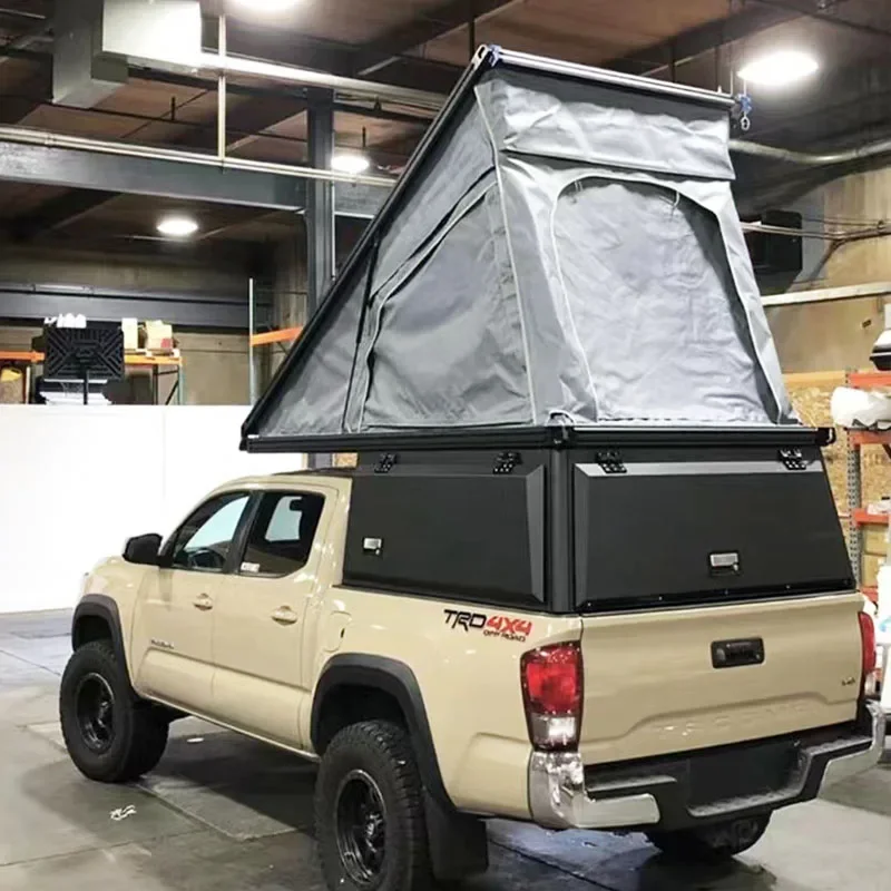 4X4 Truck Alu Cab Canopy Camper Pickup Chevrolet Silverado Canopy With Ladder For Ford Maverick