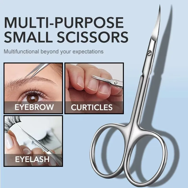 1-5Pcs Cuticle Remover And Nails Cutter Professional Nail Trimmer Russian Manicure Inox Stainless Steel ManicureCuticle Scissors