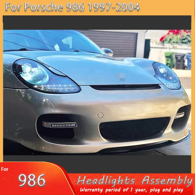 

Car Styling for Porsche Boxster Headlamp 1998-2004 911 Headlight 996 DRL Turn Signal Low High Beam Projector Lens