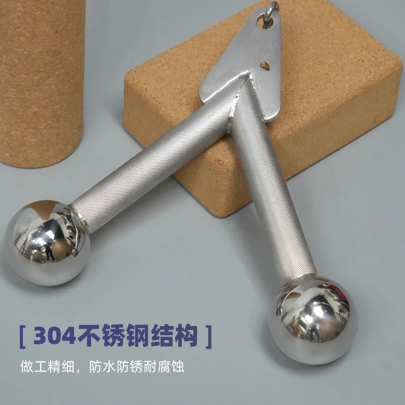 304 aço inoxidável em forma de v tríceps para baixo imprensa lidar com mão na mão puxar haste equipamentos de fitness comercial doméstico