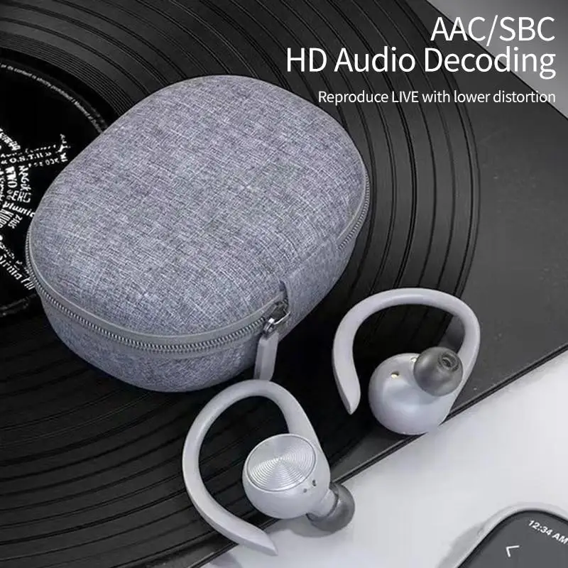 J92 TWS Bluetooth Earphones Fabric Nordic Style Sports Waterproof Gaming Noice Cancelling HiFi Subwoofer Wireless Headphones