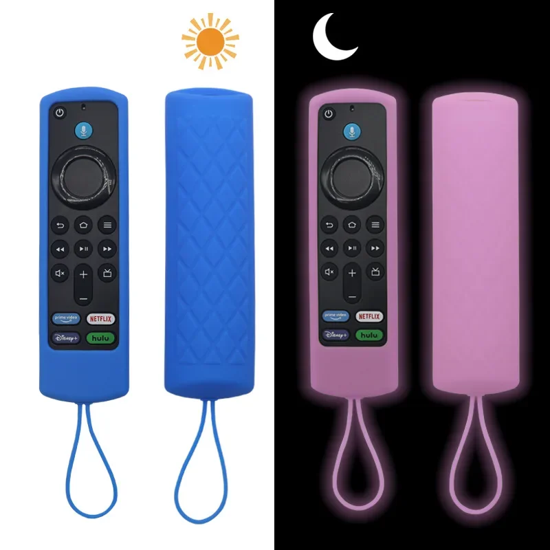 Silicone Remote Pretective Cover For Fire Stick 4K MAX/ 3rd Gen Fire TV Remote Case Glow in The Dark Anti-drop Dustproof Case view 3