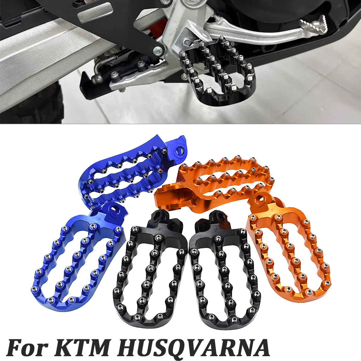 

For KTM 790 890 990 1090 1290 Adventure 690 Enduro/R SMC/R Forged Foot Peg Pedal Footpeg Footrest Husqvarna 701 Enduro Supermoto