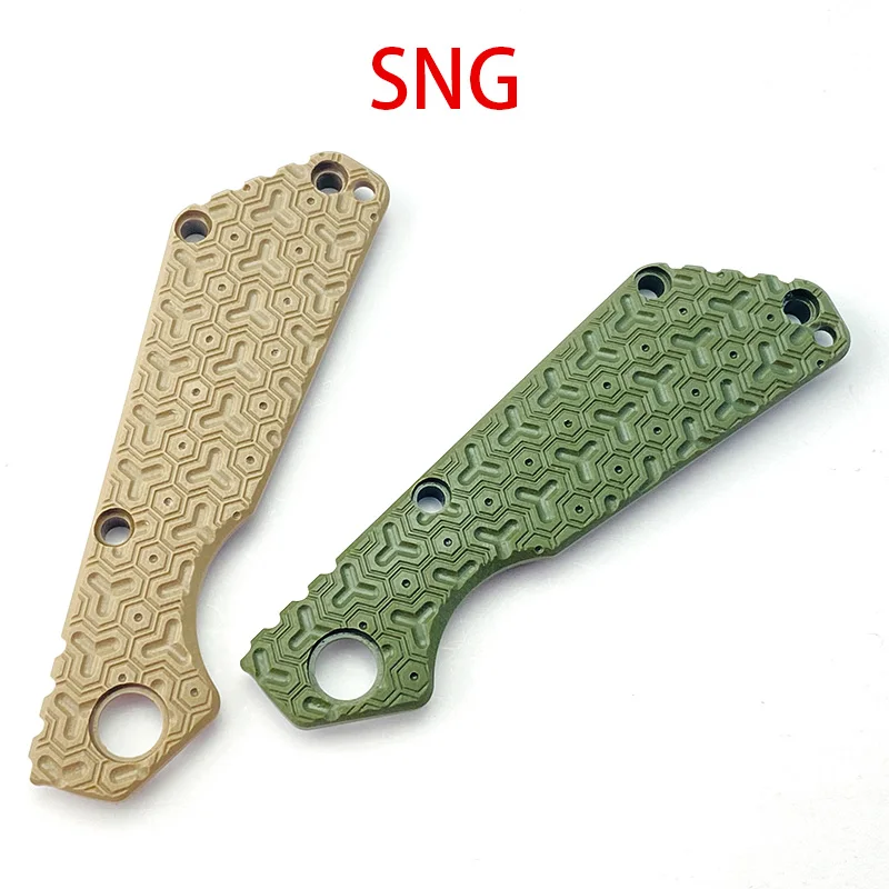 1piece G10 Folding Knife Handle Scale Patch for Original ST SNG Knives Grip Armor Pattern DIY Making Replacement Accessory Part