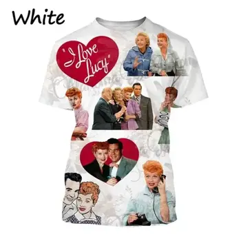 喜劇演員《我愛露西》3D印花男士短袖T卹嘻哈男女通用休閒圓領運動T卹男裝T卹 10 最佳銷售 我愛露西 - №2