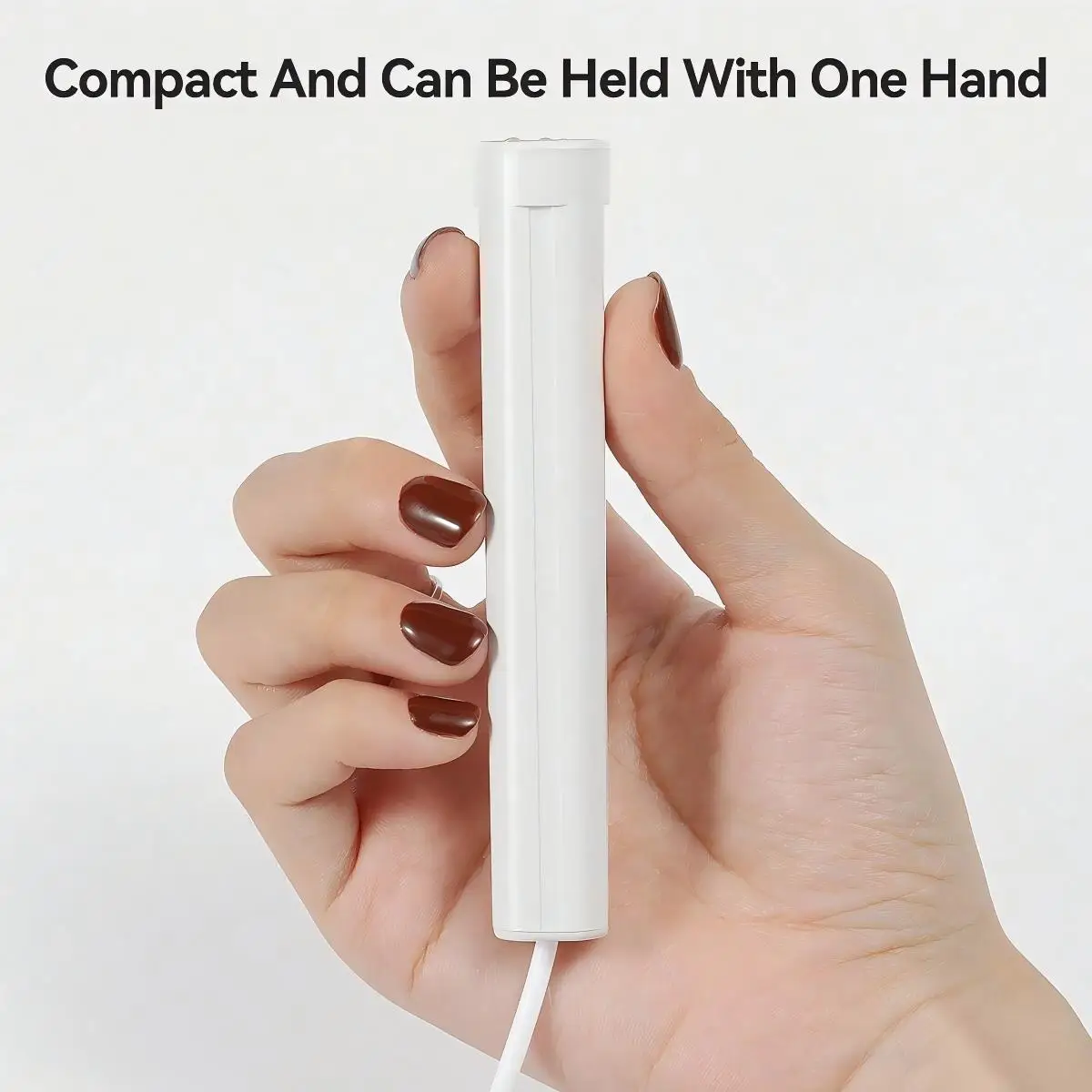 1개 3구 빠른 경화 UV LED 네일 램프, 20초 글루 및 60초 연장용 직접 충전, 쉬운 네일 아트 적용