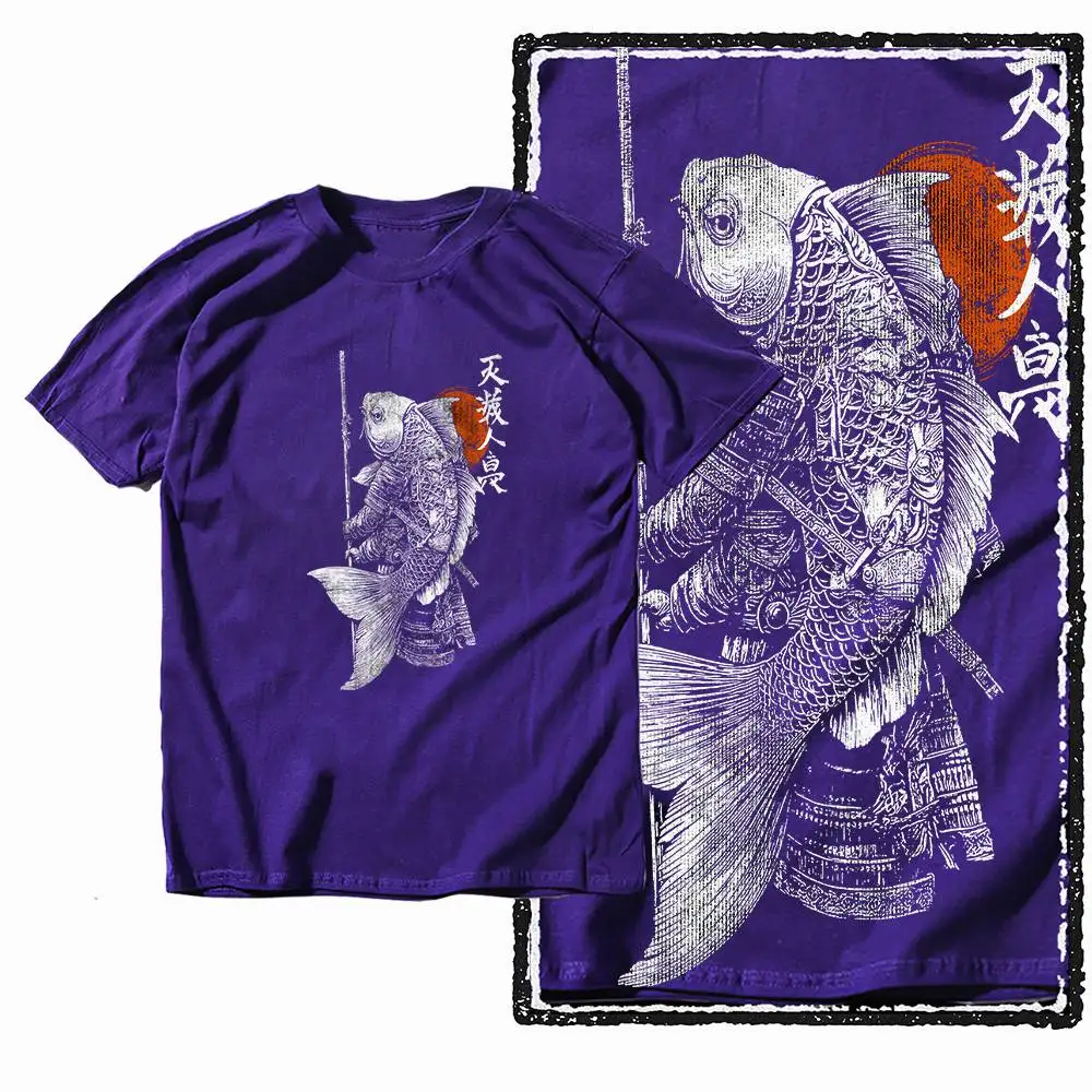 

G28 Фиолетовая хлопковая мужская футболка с рисунком дракона | Уличная мужская футболка большого размера с круглым вырезом и винтажным принтом