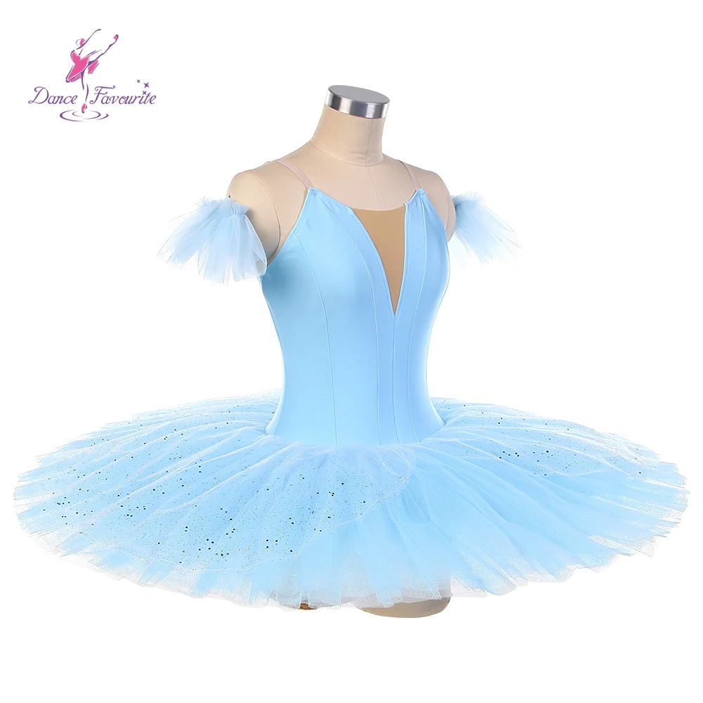 Spandex Ballet Tutus para Dança, Traje pré-profissional, BLL481Pale, Blue, Performance de Dança