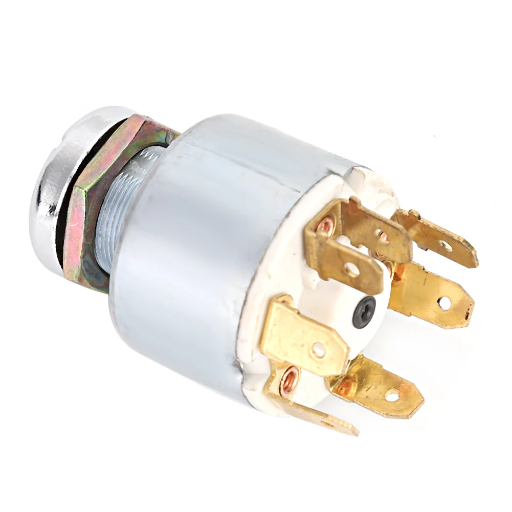 Universal 12V 4 Position Ignition Switch Lock Keys for Car Motorcycle Bike Boat