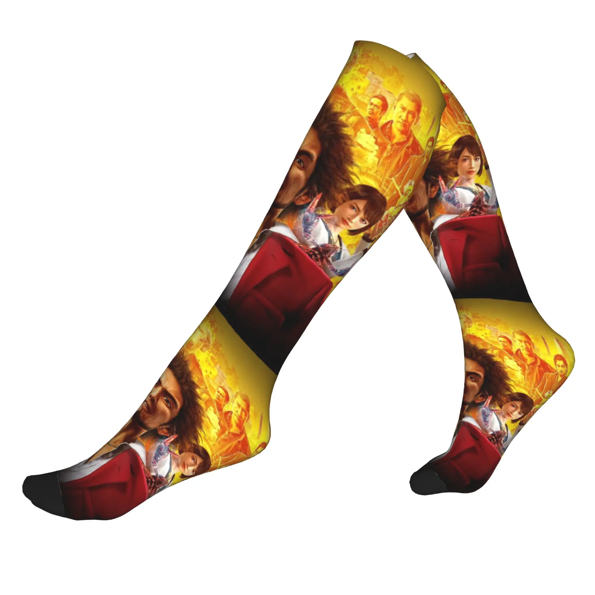 

Yakuza Like A Dragon Cover Mens Sports Compression Socks Unisex Novelty Spring Summer Autumn Winter Dress Socks