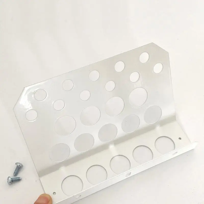 E1PF Floating Wall Shelf for TV Components, Space Save Metal Router Wall Mount Shelf Bracket Shelves for Cable Boxes