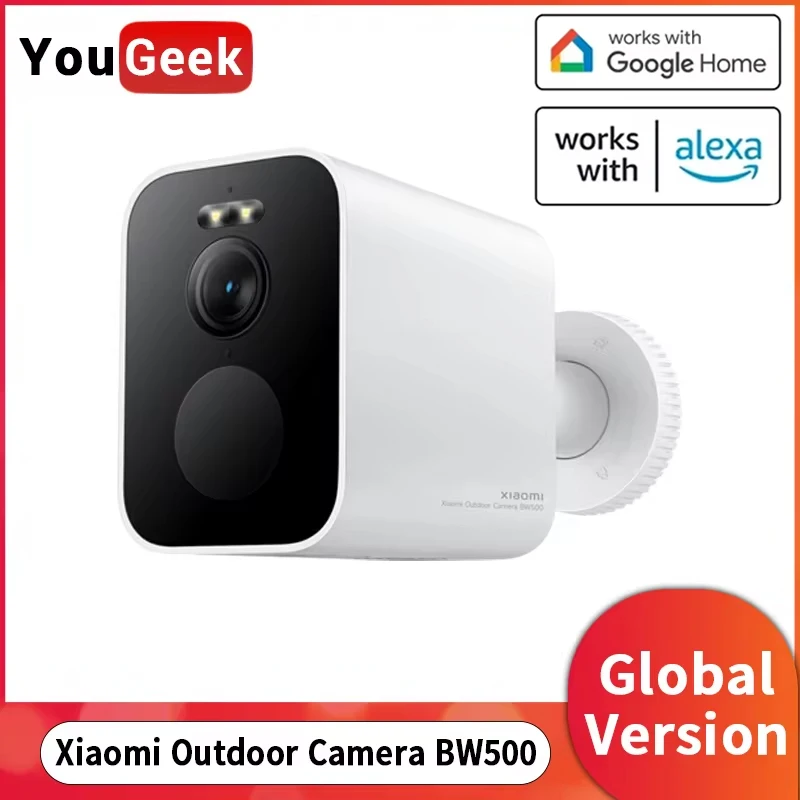 

Global Version Xiaomi Outdoor Camera BW500 8GB Built-in Storage 10000mAh Battery 2.5K Full-colour Night Vision IP67 Waterproof