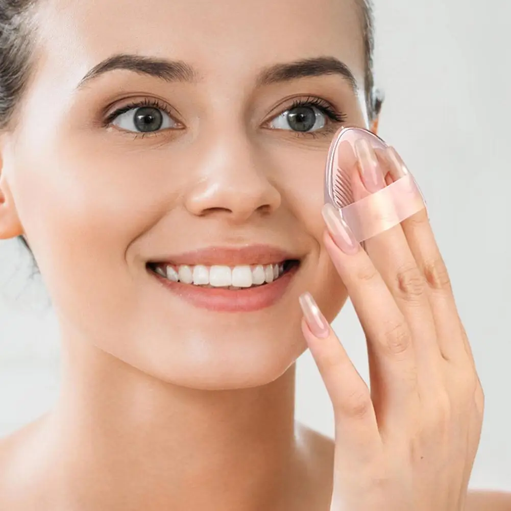 Transparent Silicone Powder Puff Sponge For Cosmetic Face Foundation BB Cream No Powder Eating Powder Makeup Tool K9B0