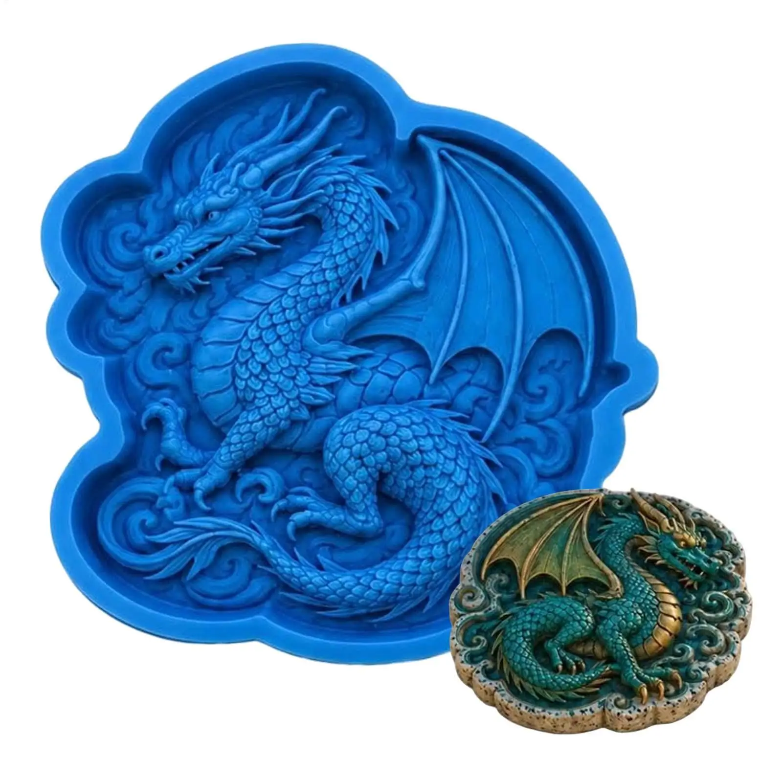 Reusable Stepping Stone Mold Silicone Flexible Non-Stick Garden Path Paver Cement Casting Form