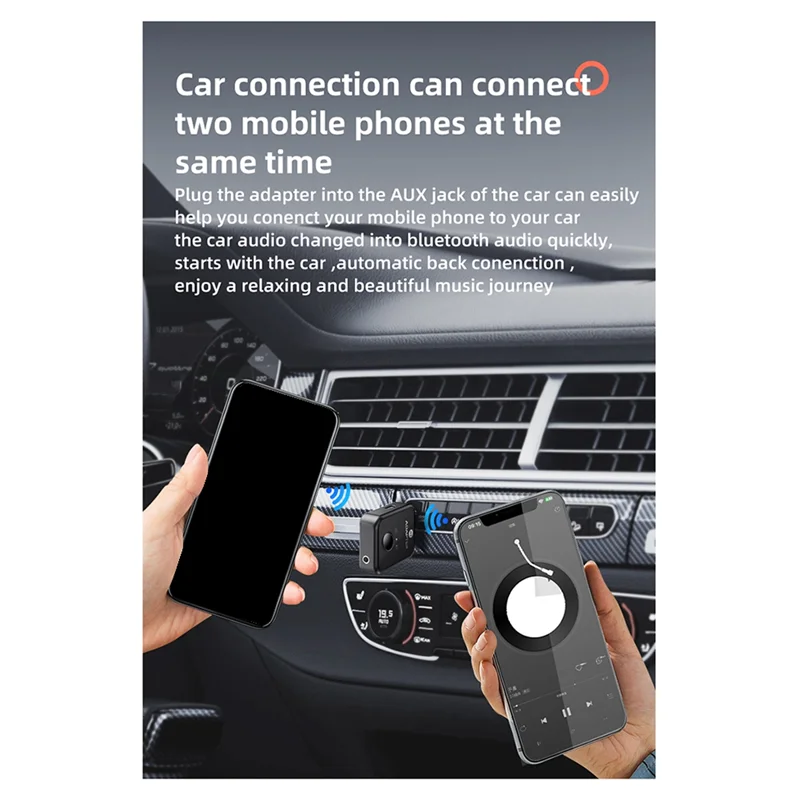 N91R-Новая Bluetooth-пусковая установка «два в одном» 5,3, неразрушающая гарнитура, штекер для самолета, адаптер для аудиопреобразования 3,5 мм AUX