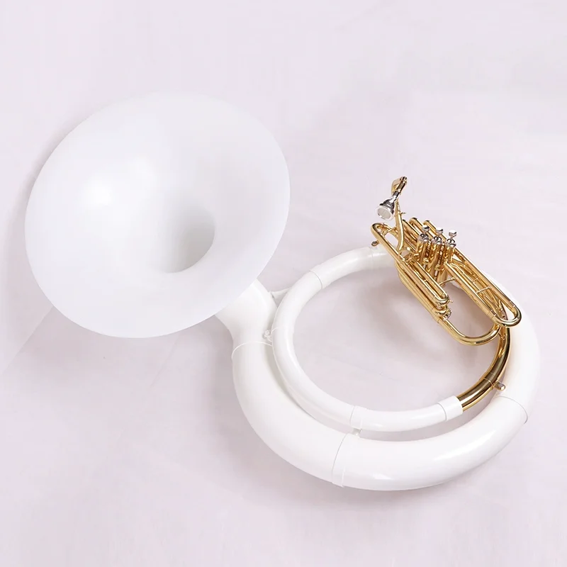 

Tide Music white color Fiber glass bell Sousaphone