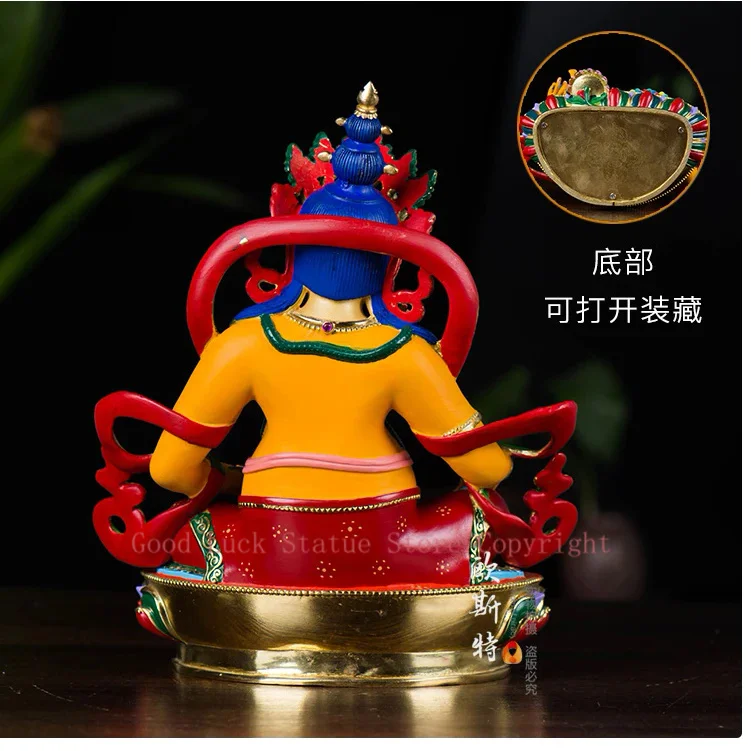 Statue de bouddha en couleur de haute qualité, Talisman efficace, jaune, jambala, pour la sécurité de la famille et la chance