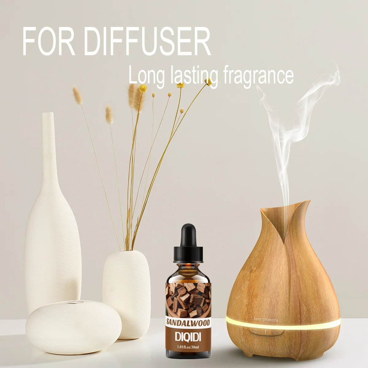 Óleo essencial de sândalo, óleo essencial de natal, presente de natal, óleo essencial de aromaterapia doméstica, multifuncional