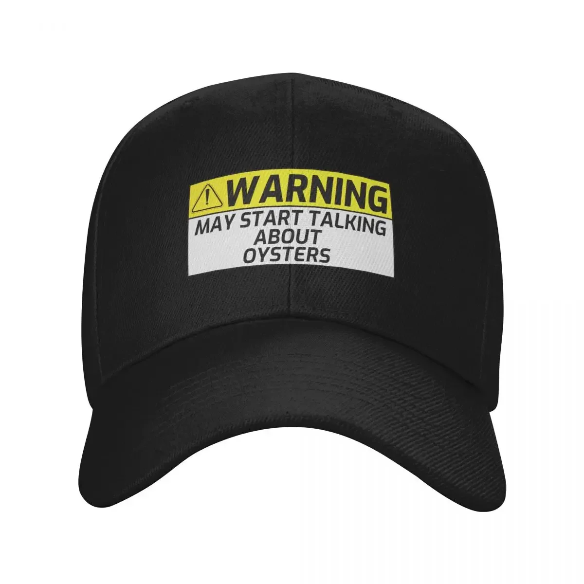 Warning May Spontaneously Start Talking About Oysters Baseball Cap New In Hat Rave Mens Women's