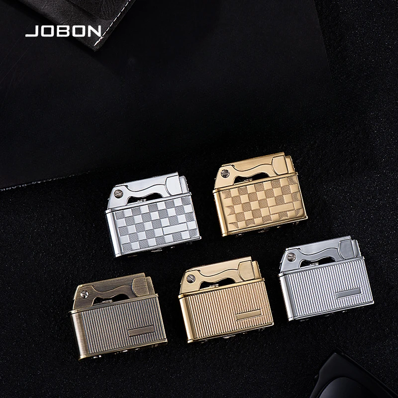 2024 New Metal JOBON Classic Retro Kerosene Windproof Lighter Men\'s Personalized Festival Gift Smoking Accessories Widget