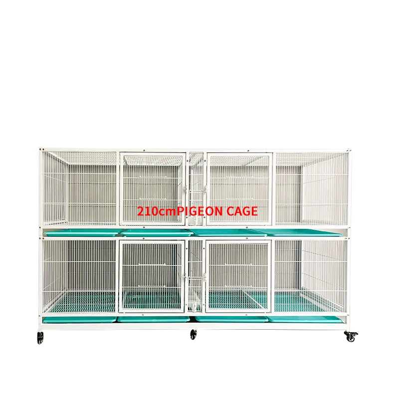 Galvanized Pigeon Cage Stackable Breeding Nest Racing Bird Housing