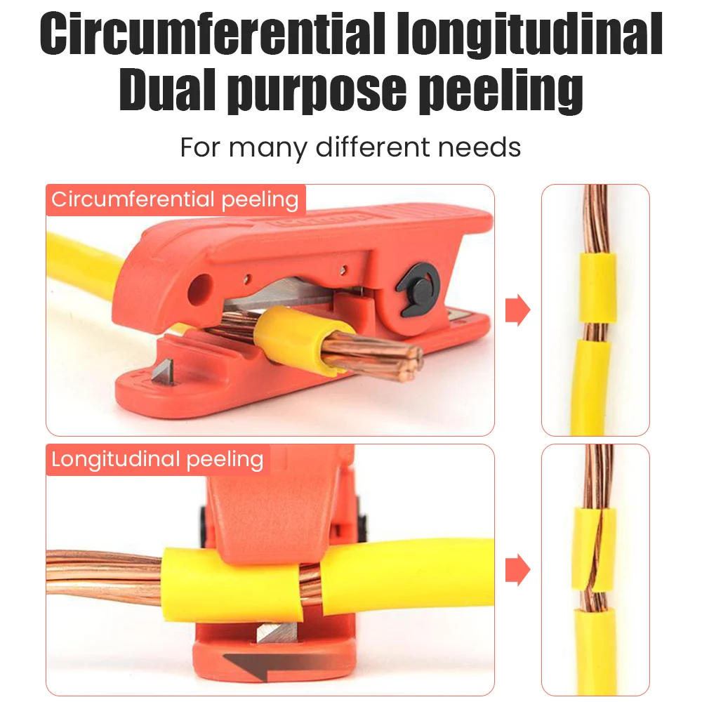 Imagem -05 - Cabo Stripper para Awg Radial Wire Stripper com Lâminas Extras Jaqueta Redonda Ferramenta 12 a Cabos Redondos Iwiss-icp240