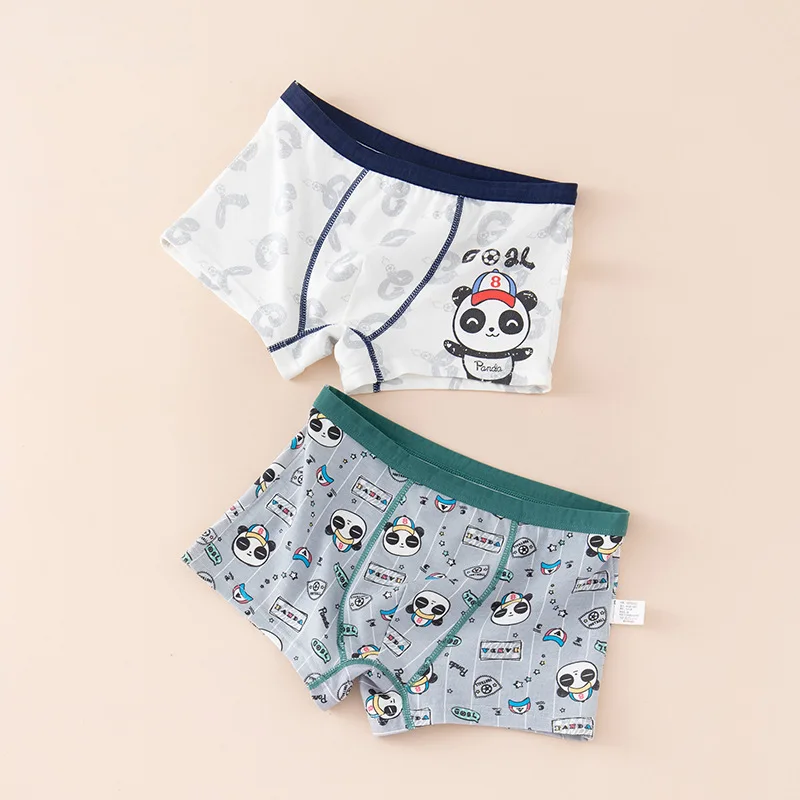 Boys' Class A Pure Cotton Children's Flat Corner Baby Boys' Medium to Large Children's Four Corner Non clip PP Shorts Summer