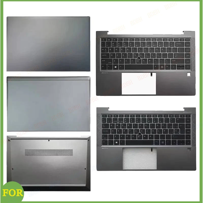 

НОВЫЙ корпус для ноутбука zbook Firefly 14 G7 G8: задняя крышка LCD, передняя панель, подставка для рук, нижняя часть корпуса, клавиатура, черный цвет