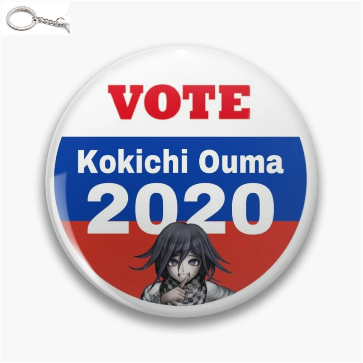 Kokichi Ouma for Russia 2020 P Key Buckle Cartoon Pendant Gifts Cute Keychains Key rings