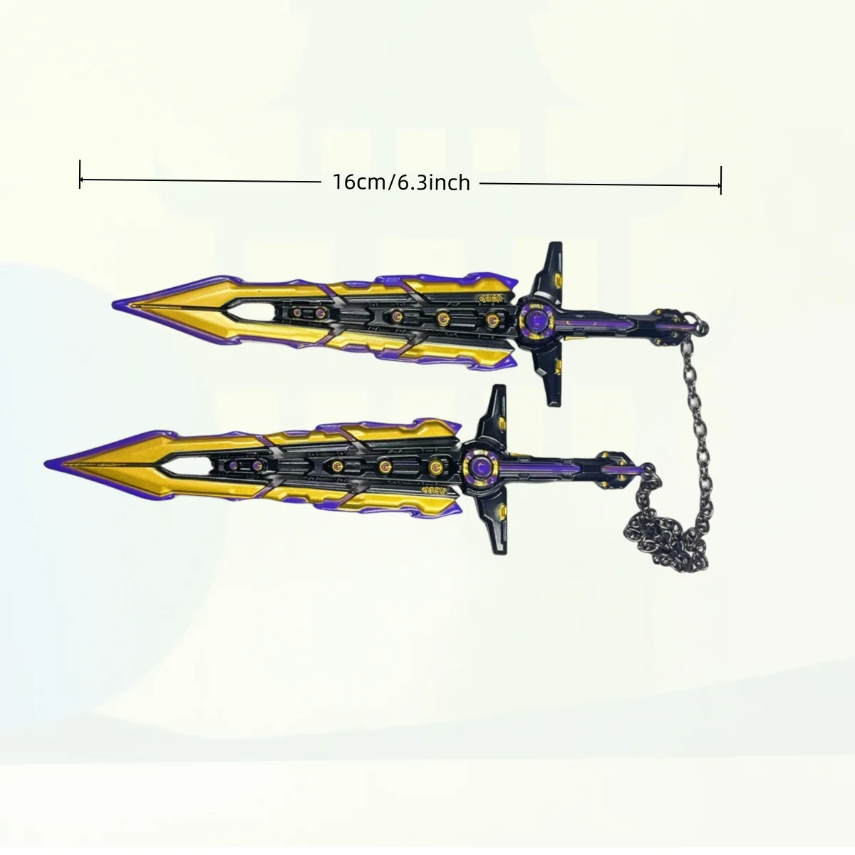 6.3-calowy Valorant Chaos Balisong Metalowy Katana Oryginalny Miecz Samurajski Nóż Ninja Katana Sabre Akcesoria do Cosplay Rekwizyt Zabawka