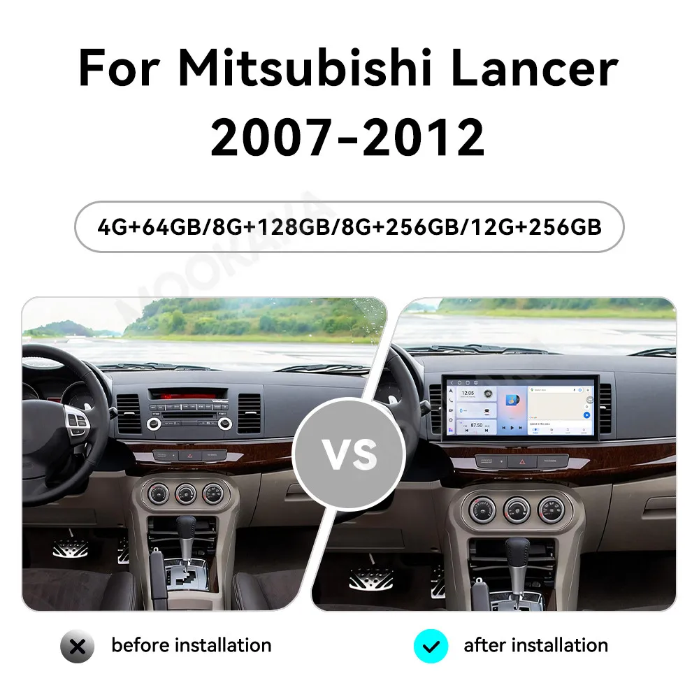 15.8 Inch Screen Car Radio For Mitsubishi Lancer 2007-2012 Android GPS Navigation Multimedia Video Stereo Receiver Head Unit