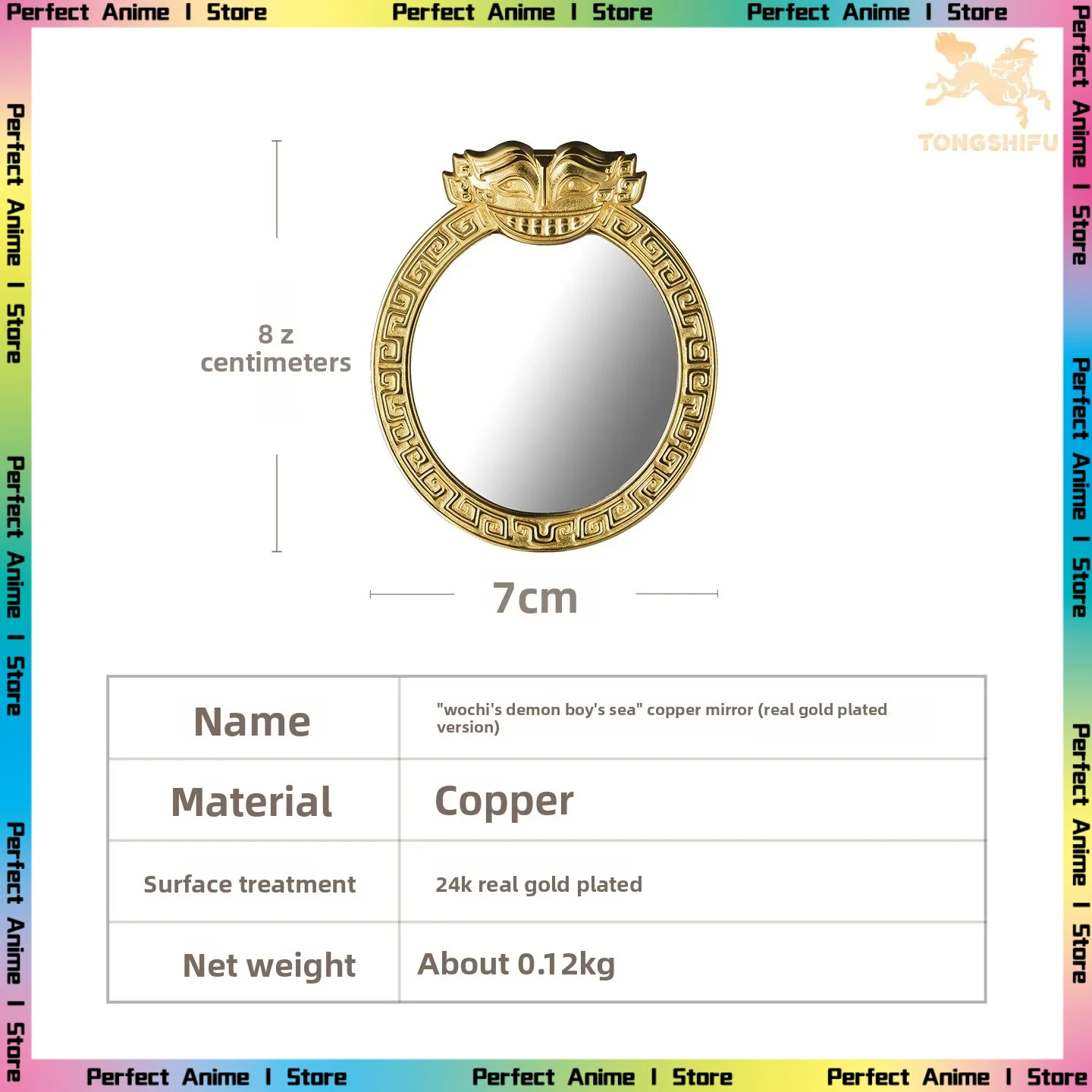 

Master Bronze "Nezha: The Devil Child's Trouble" Genuine Authorization Bronze Mirror Shiji Niangniang Magic Mirror Nezha