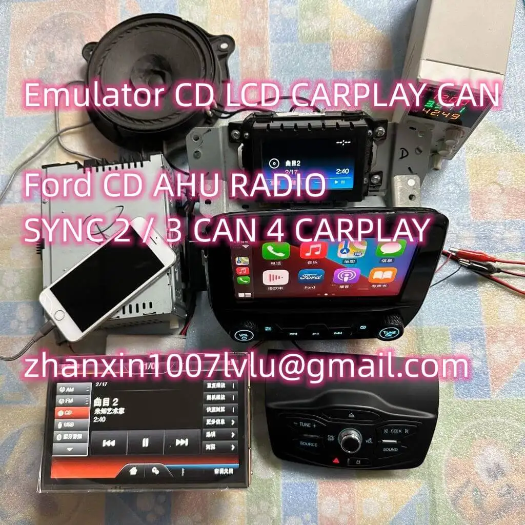 Emulator Test Wire For Ford Lincoln Radio AHU AHU1049 AHU1004 Radio CD CD1038 CD1049 Car CD Audio Test Platform Bench Tool