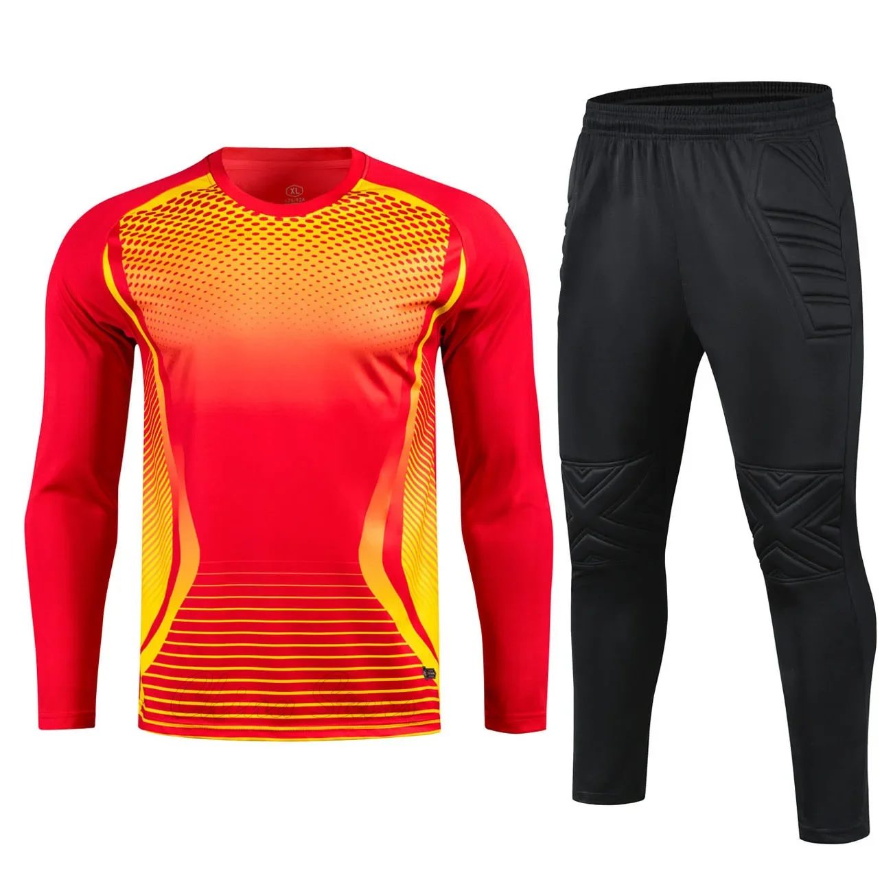 Men Football Goalkeeper Uniform , Adult Soccer Goalie Jerseys Shorts, Male Football Clothes Fotebol Pant Shorts Sport Kits Blue