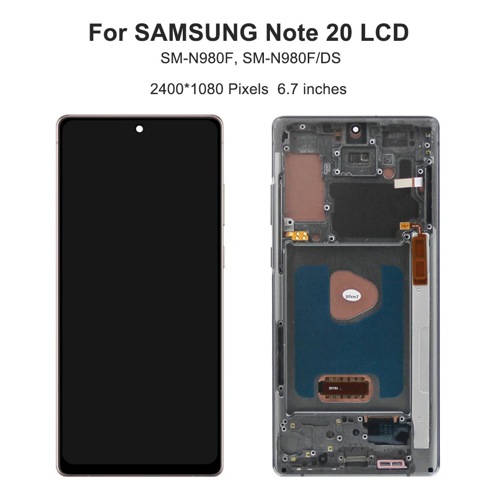 6.7\'\'Note 20 For Samsung For AMOLED Note20 N980 N980F N980F/DS LCD Display Touch Screen Digitizer Assembly Replacement