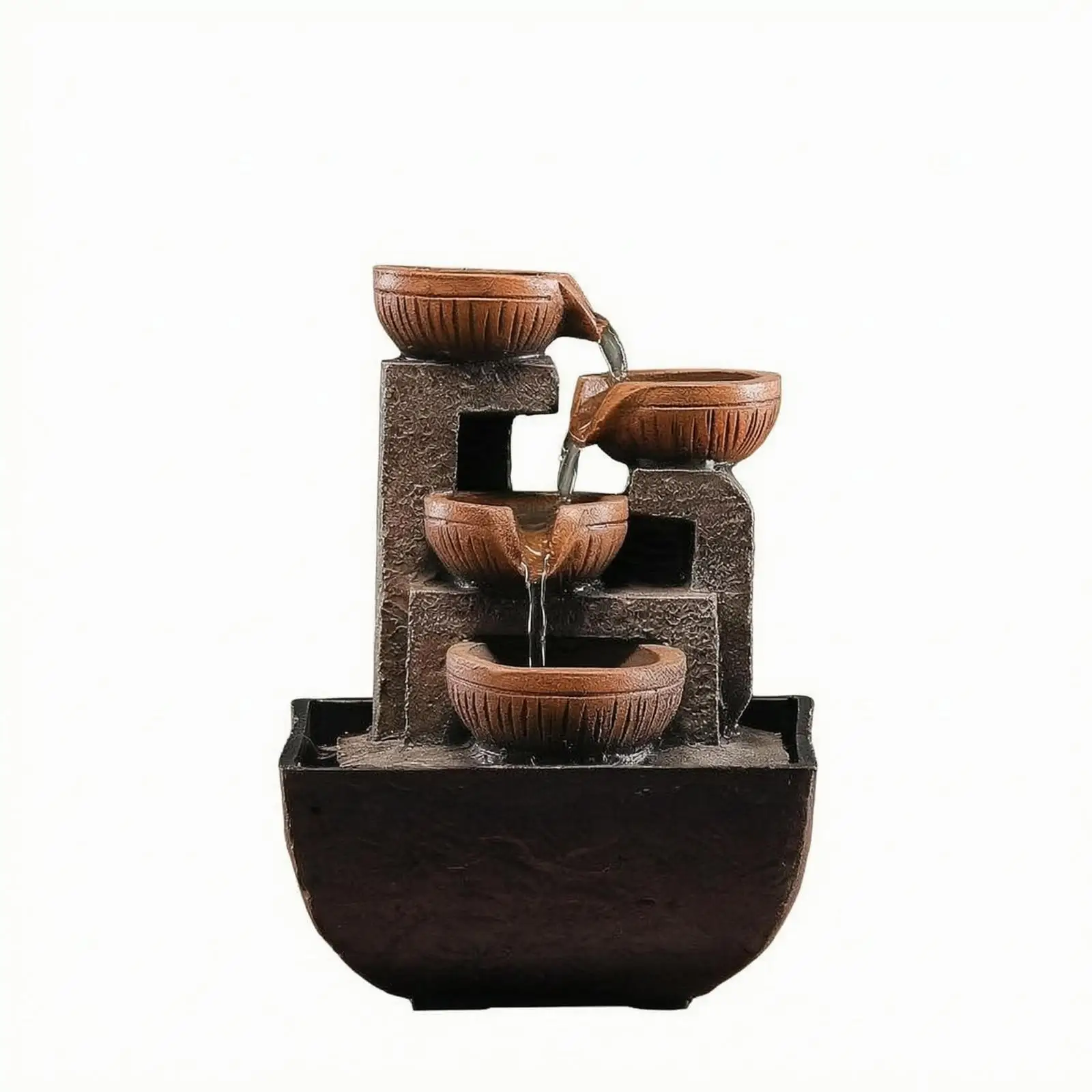 Chinese water feature, cascade-shaped, multi-tiered water feature,