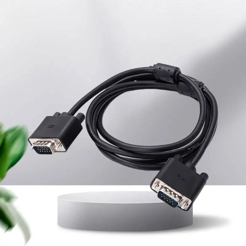 4+5 VGA Cable 1.5m Black Suitable For Computer Host Graphics Monitor TV Projector Connection Cable 1080P HD