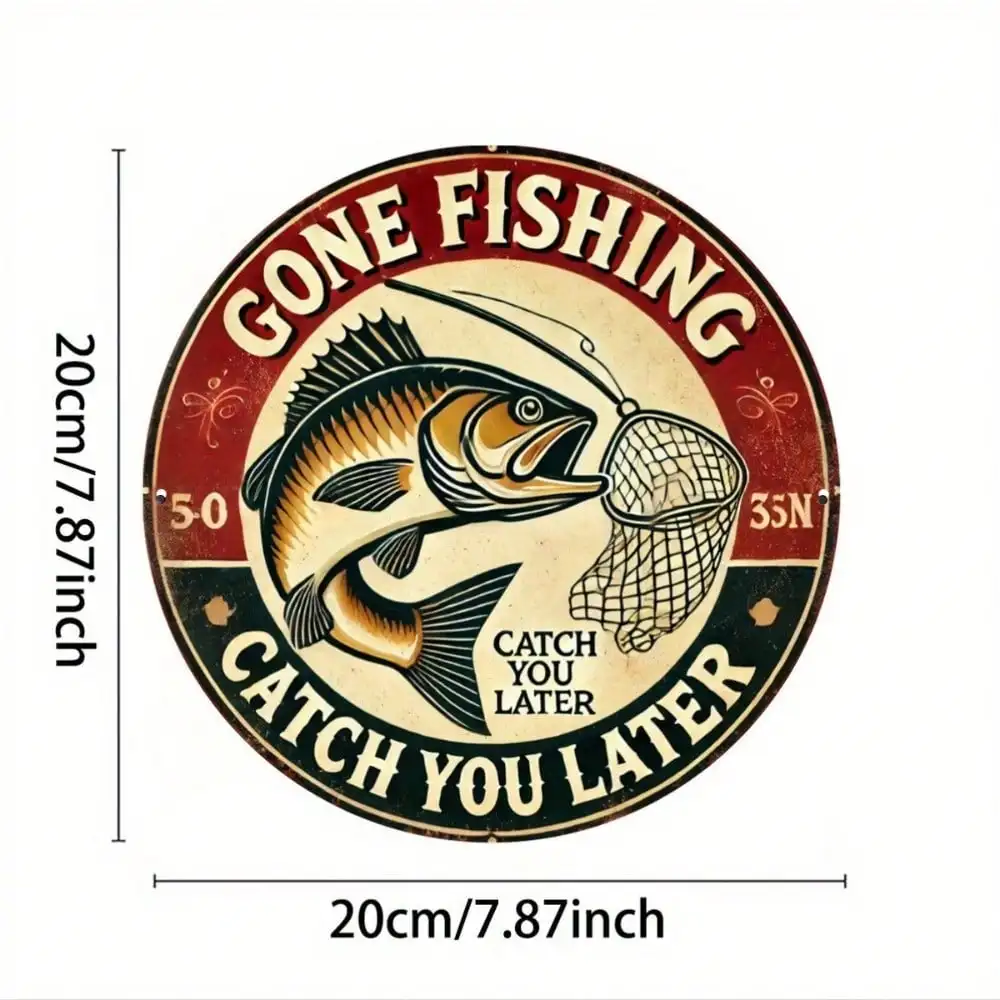 خمر الصيد معدن القصدير تسجيل الرجعية ريفي جدار ديكور للرجل كهف المرآب بار