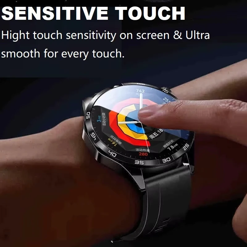 2-6 PCS Screen Protector For Huawei Watch GT 5 41MM 46MM Tempered Glass Full Cover Anti-scratch Film For huawei GT5 Accessories