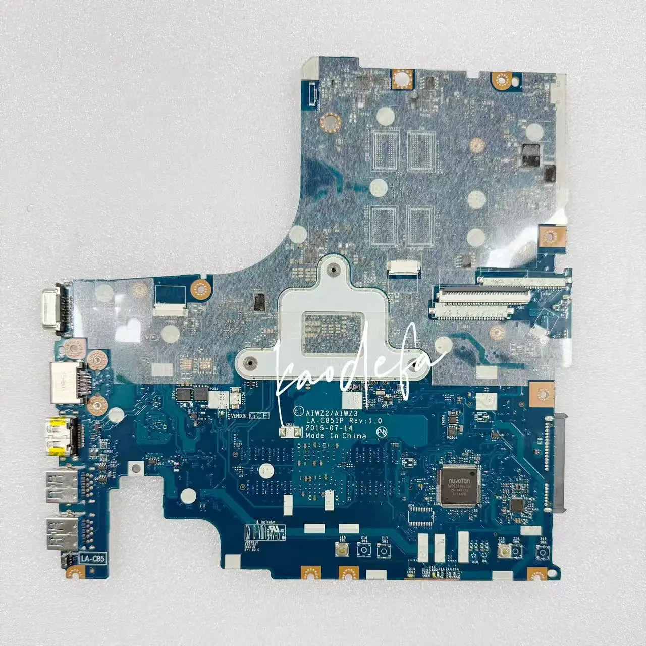 For Lenovo Ideapad 500-15ISK Laptop Motherboard CPU:I5-6200 SR2EY GPU: 216-0864018 2G  AIWZ2/AIWZ3 LA-C851P