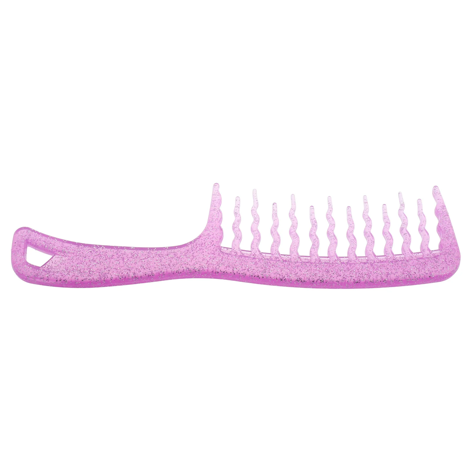 

Расческа с широкими зубьями для распутывания вьющихся волос, нежный естественный вид, прозрачный стильный дизайн, долговечный материал для волос