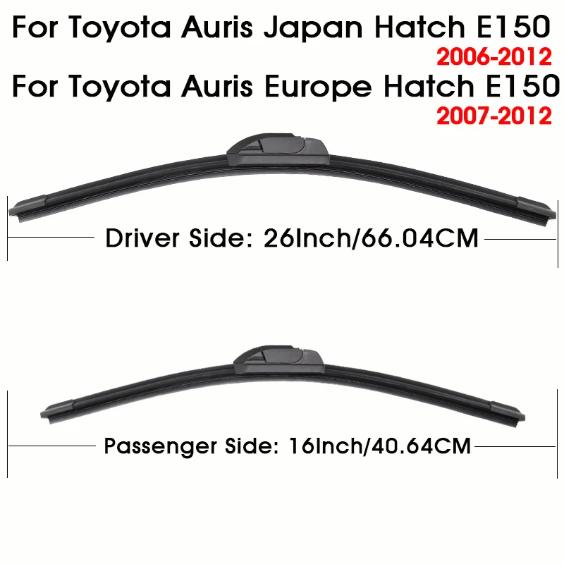For Toyota Auris Japan/Europe Hatch E150 2006-2018 Car Wiper Blade Front Wiper Fit U Hook Arm Windscreen Auto KAWOO Wiper Blades view 3